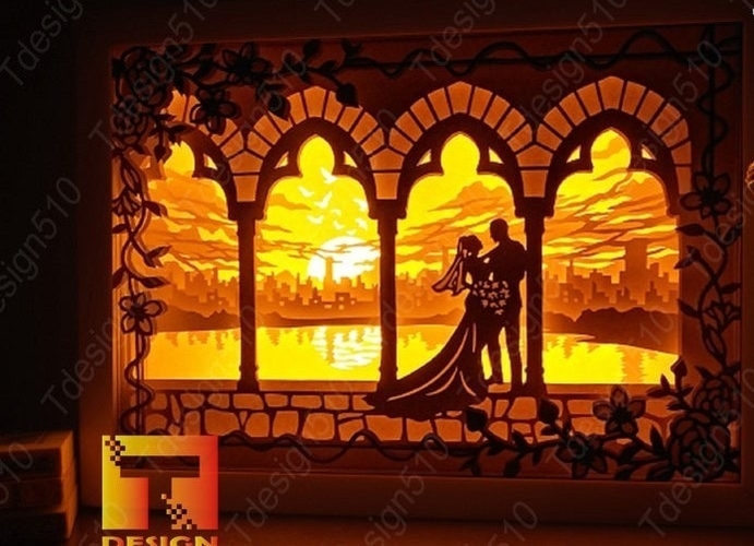 The Wedding in the Castle light box  3D Print 531957
