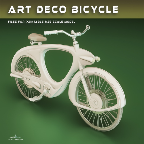 Art Deco bicycle 3D Print 531970