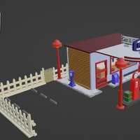 Gasolinera años 60 - Thumbnail 1