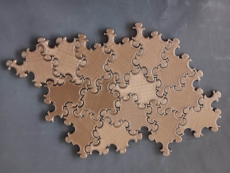 Spectre mono tile puzzel piece