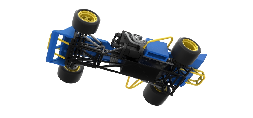 Supermodified front engine race car 1:25 3D Print 532101