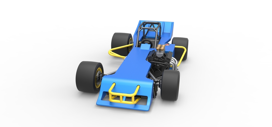 Supermodified front engine race car 1:25 3D Print 532103