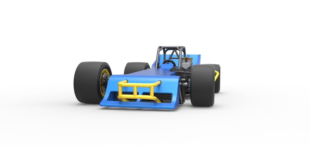 Supermodified front engine race car 1:25 3D Print 532104