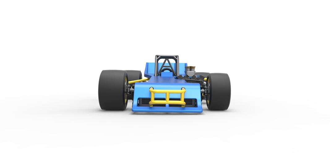 Supermodified front engine race car 1:25 3D Print 532105