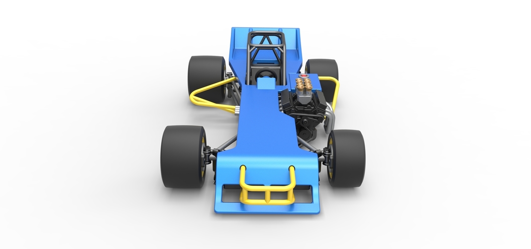 Supermodified front engine race car 1:25 3D Print 532106