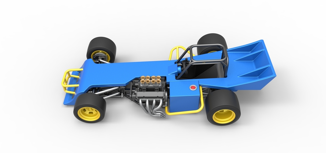 Supermodified front engine race car 1:25 3D Print 532108