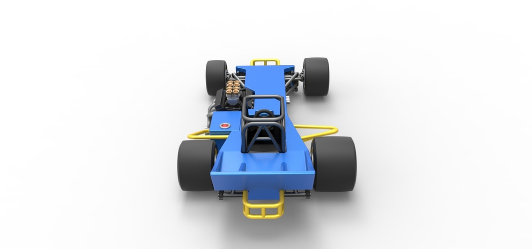 Supermodified front engine race car 1:25 3D Print 532115