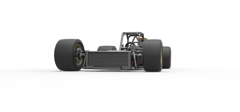 Performance Front Engine Car Supermodified front engine race car Base 1:25 - Pinshape