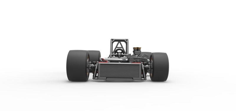 Performance Front Engine Car Supermodified front engine race car Base 1:25 - Pinshape