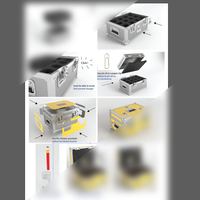 PLUTONIUM CASE BTTF 3D Print HQ 1-8 Scale - Thumbnail 7