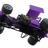 Supermodified front engine Winged race car 1:25 - Thumbnail 3