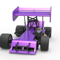 Supermodified front engine Winged race car 1:25 - Thumbnail 5