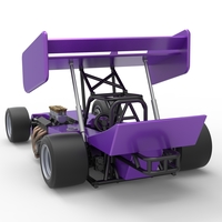 Supermodified front engine Winged race car 1:25 - Thumbnail 14