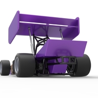 Supermodified front engine Winged race car 1:25 - Thumbnail 15