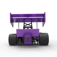 Supermodified front engine Winged race car 1:25 - Thumbnail 16