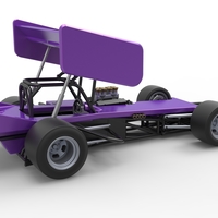 Supermodified front engine Winged race car 1:25 - Thumbnail 18