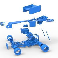 Supermodified front engine Winged race car 1:25 - Thumbnail 22