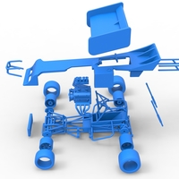 Supermodified front engine Winged race car 1:25 - Thumbnail 24