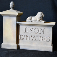 Small LYON ESTATES Gate Back to the Future 1/8scale 3D Printing 532295