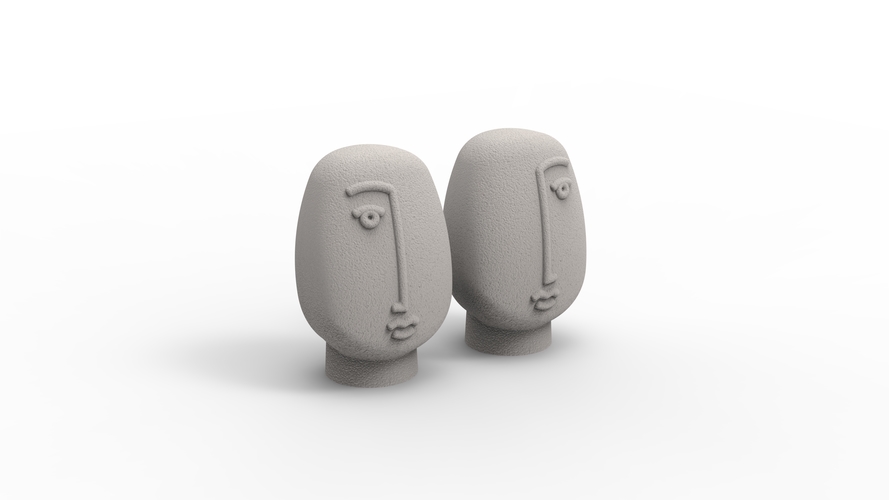 BOHO ABSTRACT FACE DECOR 3D Print 532336