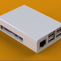 Small Simple Raspberry Pi B+ Case 3D Printing 53237