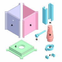 Concrete Lamp Mold Matenoia Digital 3D File - Thumbnail 3