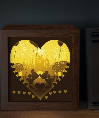 mickey lightbox 3D Print 532586