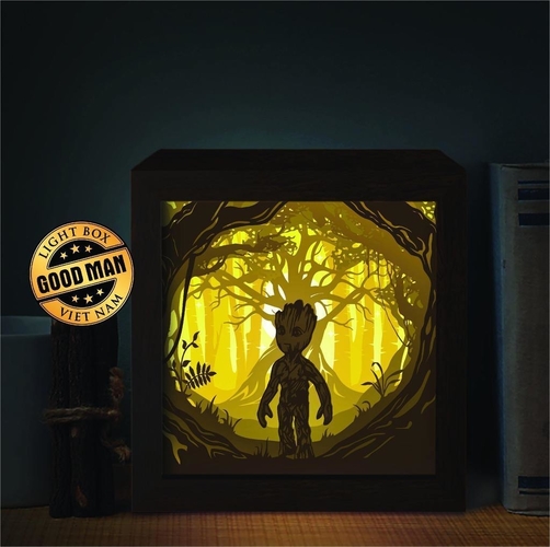 groot lightbox 3D Print 532587