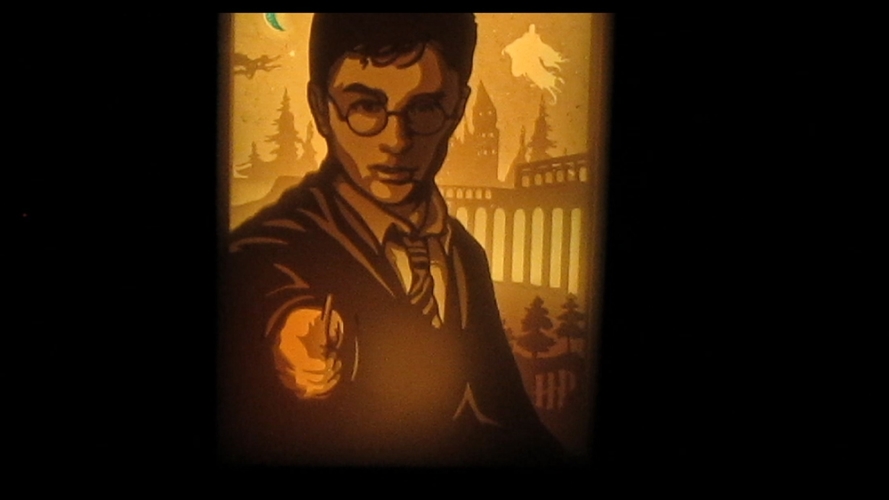 harry potter lightbox 3D Print 532592