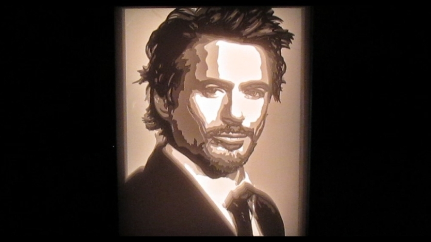 Light box Robert Downey Jr lightbox 3D Print 532607