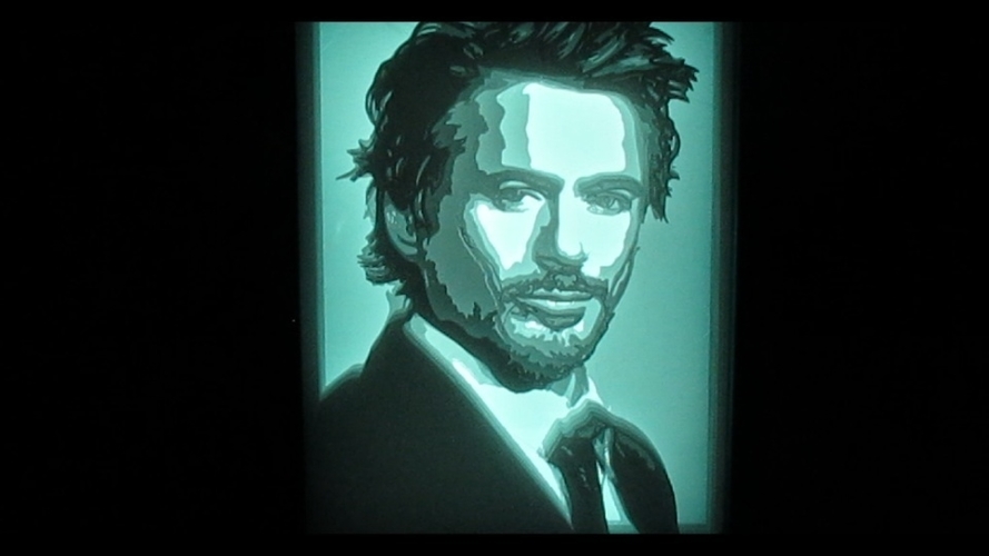 Light box Robert Downey Jr lightbox 3D Print 532608