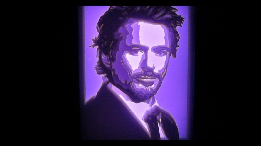 Light box Robert Downey Jr lightbox 3D Print 532609