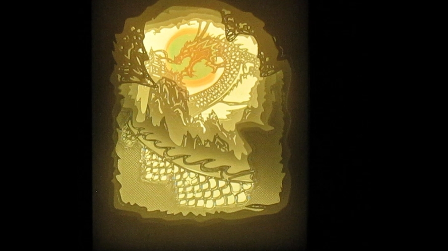 dragon chino lightbox 3D Print 532611