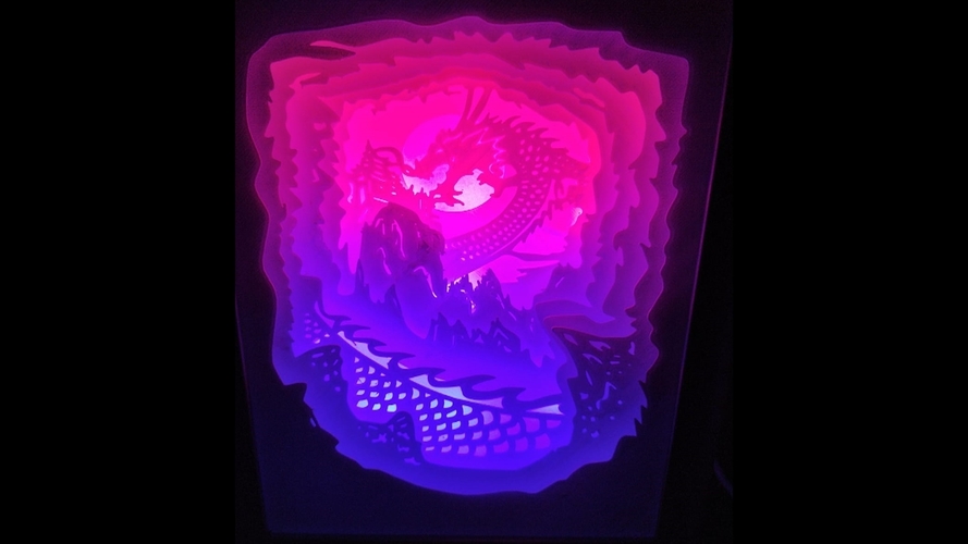 dragon chino lightbox 3D Print 532612