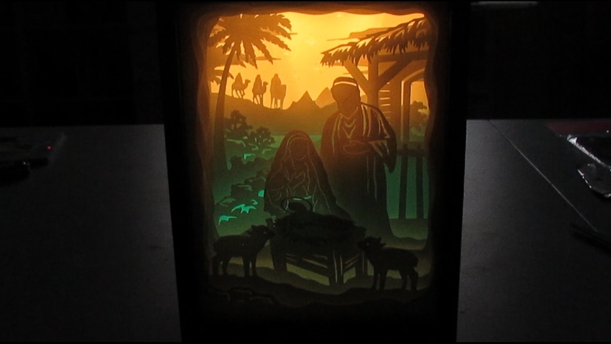 portal de belen lightbox 3D Print 532636