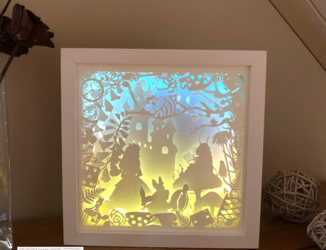 Alice in Wonderland V2 lightbox 3D Print 532680