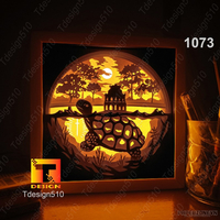 Small Golden Turtle Hoan Kiem Lake lightbox 3D Printing 532698