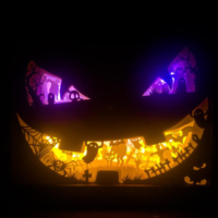 Small halloween v 6 lightbox 3D Printing 532699