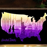 Small love in usa lightbox 3D Printing 532707