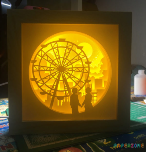 Dad and Mom with ferris Light Box  3D Print 532733