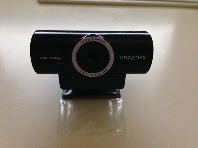 Camera repackage and mount for Creative Live Cam Sync and Solido 3D Print 53279