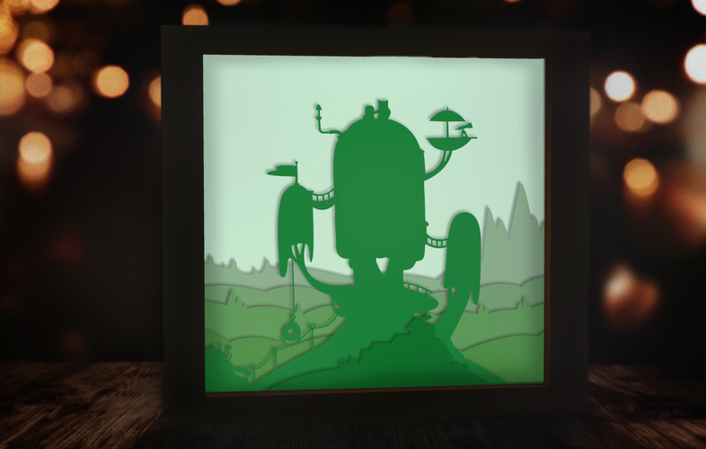 Adventure Time Light Boxes OK 3D Print 532842