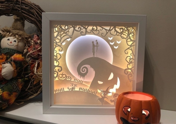 The Nightmare Before Christmas Jack Skellington and Sally  3D Print 532867