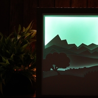 Small Landscape Scene light box 3D Printing 532900