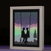 Small Couples Under the Stars light box 3D Printing 532908