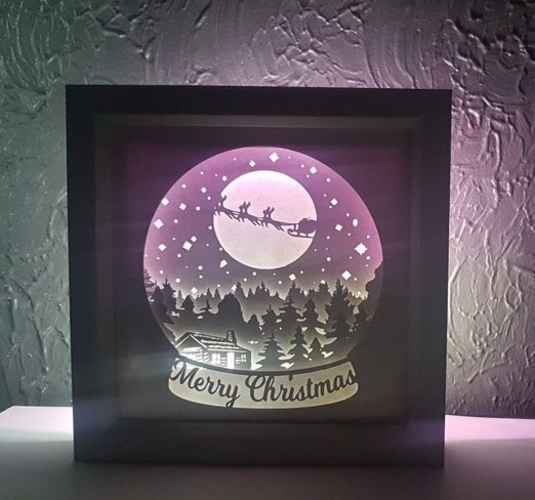 Christmas Snow Globe light box 3D Print 532939