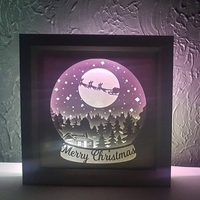 Small Christmas Snow Globe light box 3D Printing 532939