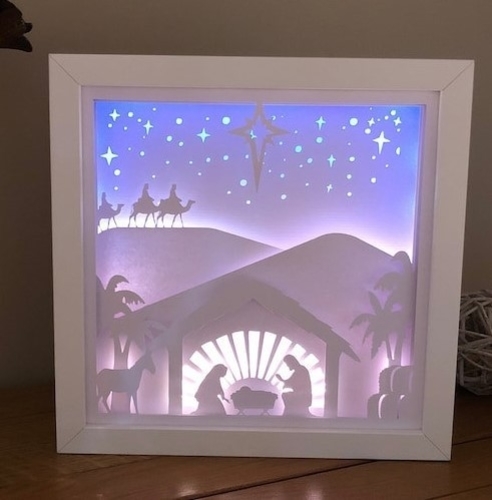 Nativity Christmas lightbox 3D Print 532987