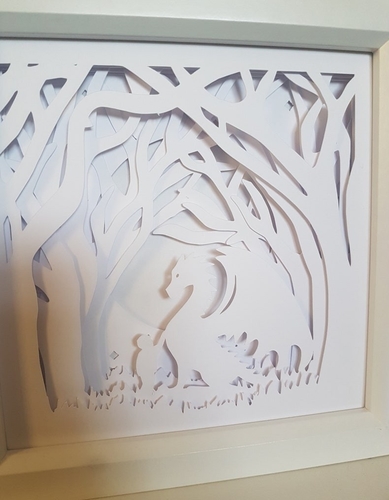 Dragon in the Forest lightbox 3D Print 532995