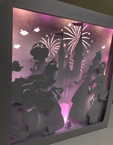 disney princess lightbox 3D Print 533004